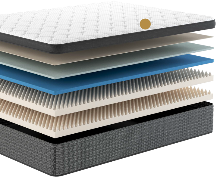 The Star 9" Euro Top Mattress by Worlds Best Sleep