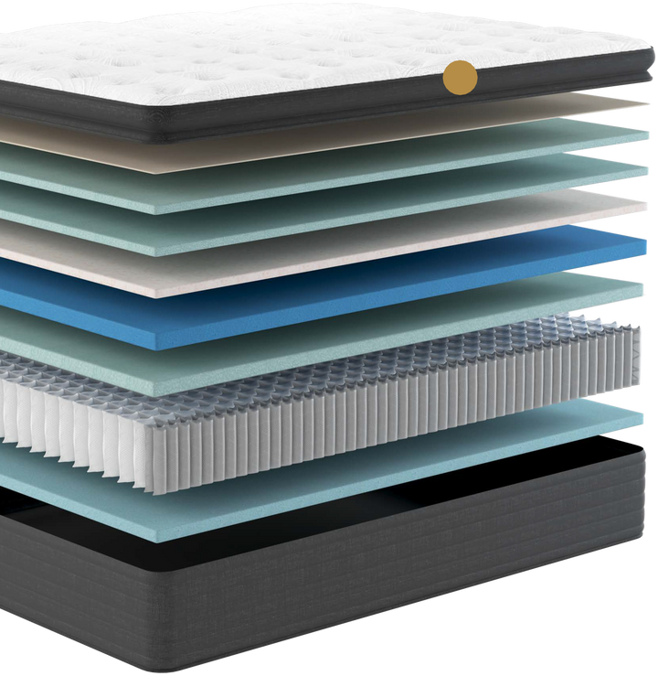 The Cloud Jumbo Pillow Top 16" Mattress by Worlds Best Sleep